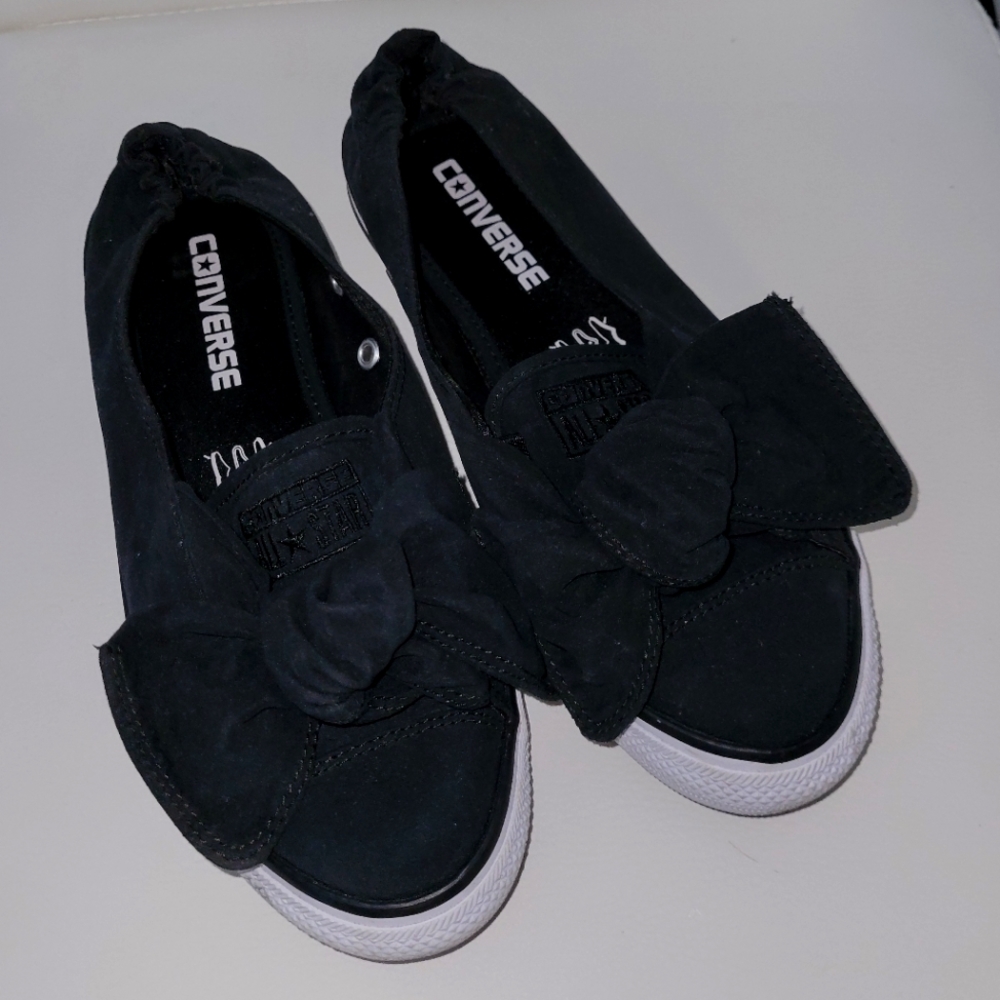 Converse All Star slip on with bow